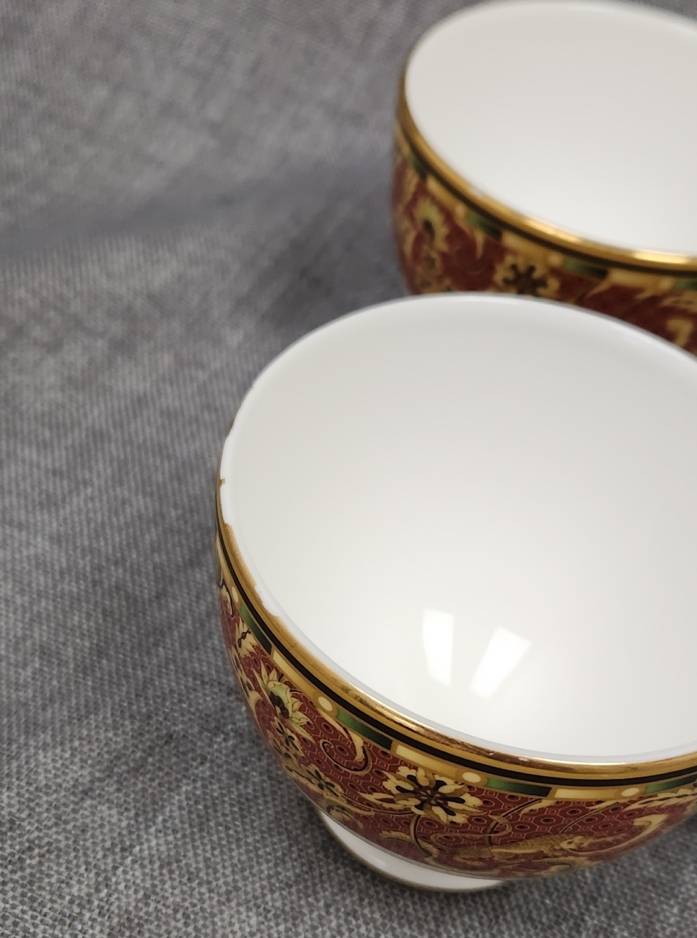 Vintage Wedgwood England Persia Pattern Fine China Tea Cups  6 Pc - Picture 7 of 9